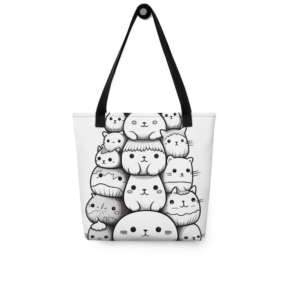 Kawaii Kittys Color-Me Tote bag