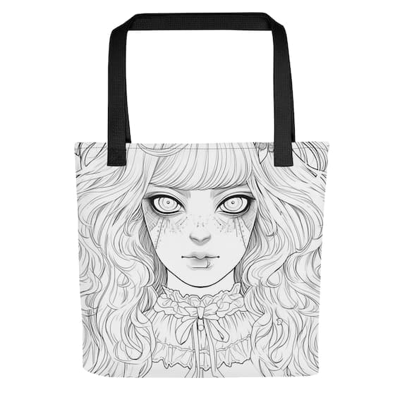 Victorian Ghost Color-Me Tote bag