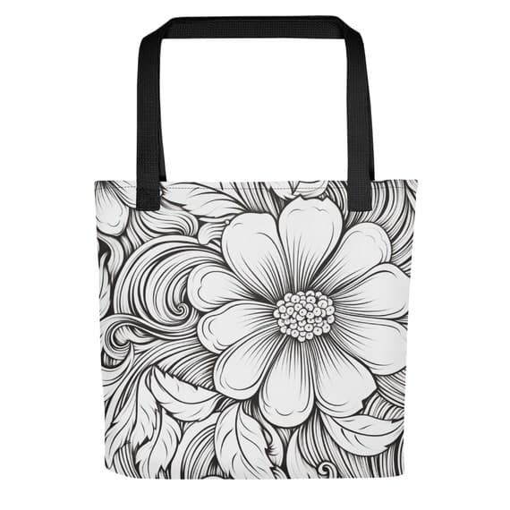 Flower Filagree Color-Me Tote bag